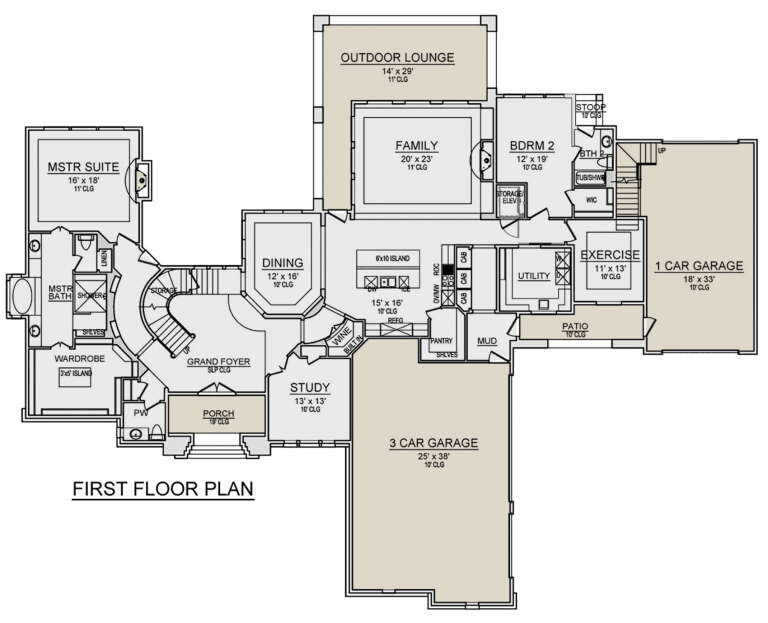 House Plan House Plan #25623 Drawing 1