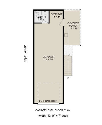 Garage Floor for House Plan #940-00345