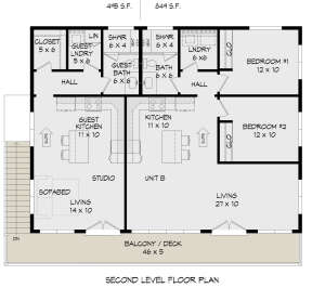Second Floor for House Plan #940-00347