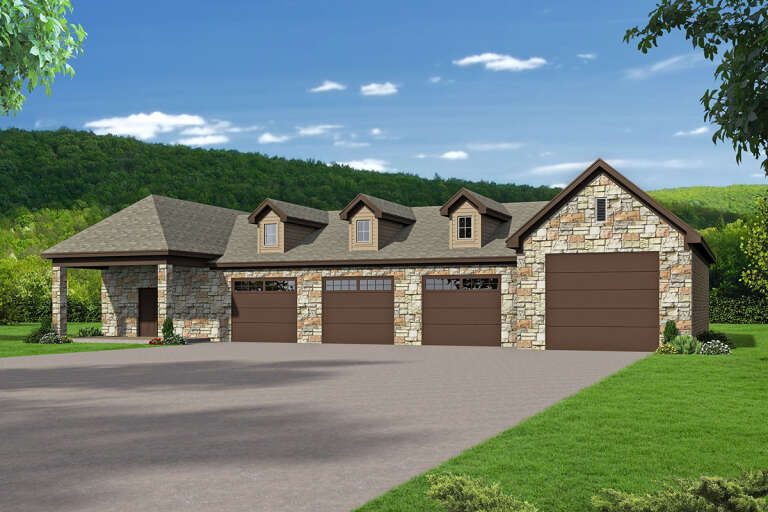 Mountain House Plan #940-00349 Elevation Photo