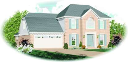 Traditional House Plan #053-00289 Elevation Photo