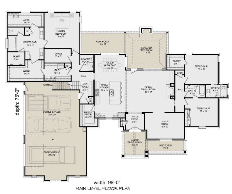 House Plan House Plan #25631 Drawing 1
