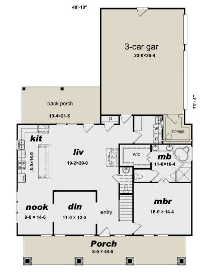 Main Floor for House Plan #940-00353