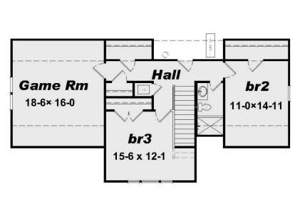 Second Floor for House Plan #940-00353