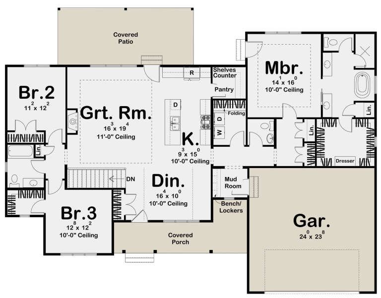 House Plan House Plan #25636 Drawing 1