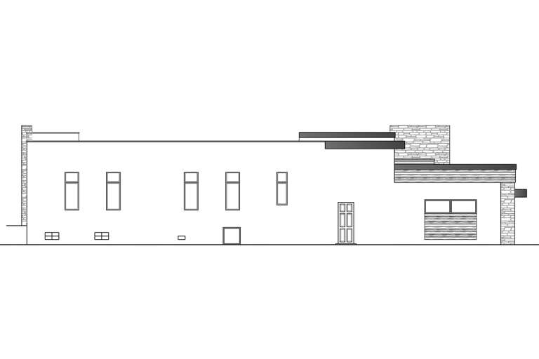 Contemporary House Plan #5565-00056 Elevation Photo
