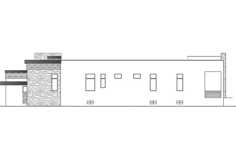 Contemporary House Plan #5565-00056 Elevation Photo