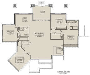 Basement for House Plan #5631-00155