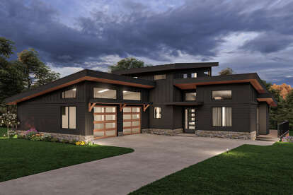 Contemporary House Plan #940-00354 Elevation Photo