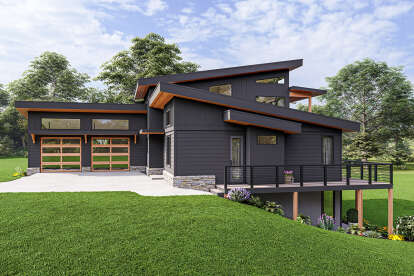 Contemporary House Plan #940-00354 Elevation Photo