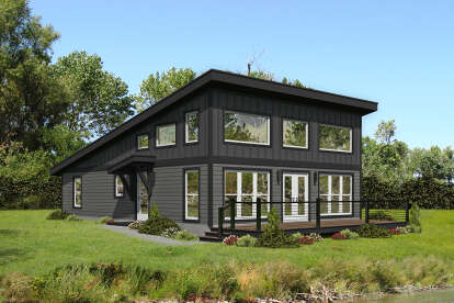 1 Bed, 2 Bath, 1412 Square Foot House Plan - #940-00355
