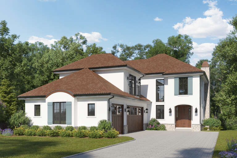Mediterranean House Plan #5631-00157 Elevation Photo