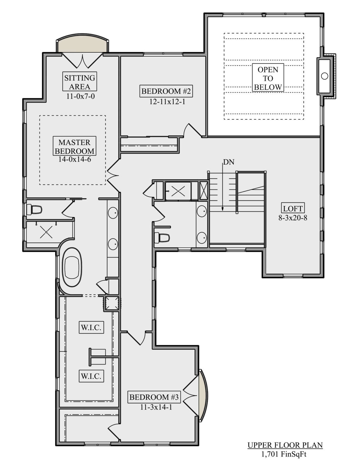 Second Floor for House Plan #5631-00157