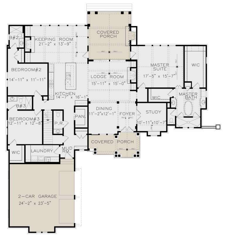 House Plan House Plan #25645 Drawing 1