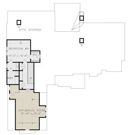 Second Floor for House Plan #699-00285