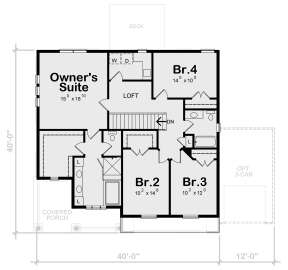 Second Floor for House Plan #402-01703