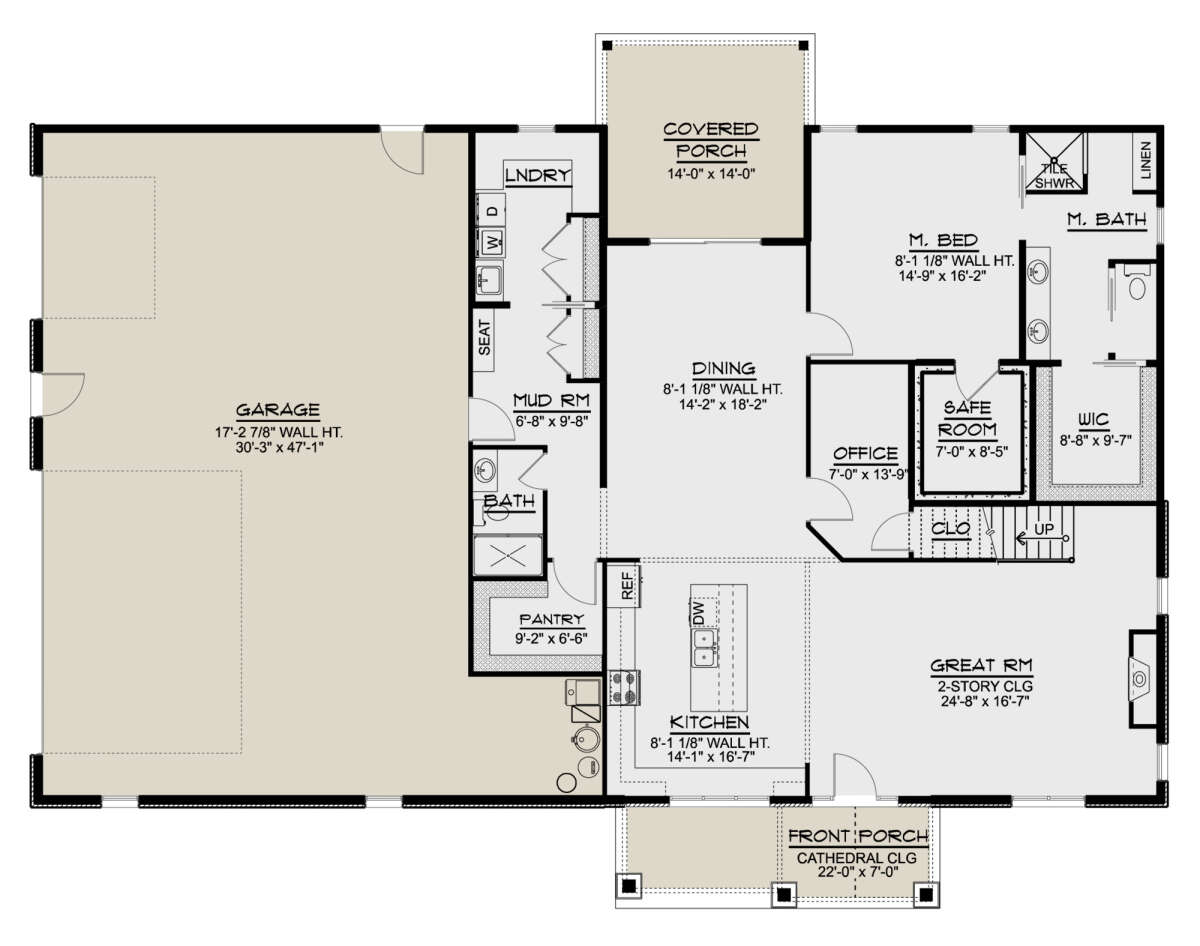 Main Floor for House Plan #5032-00100