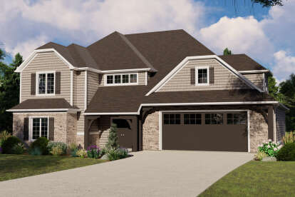 House Plan House Plan #25652 Front Elevation 