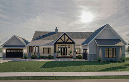 Modern Farmhouse House Plan #963-00568 Elevation Photo