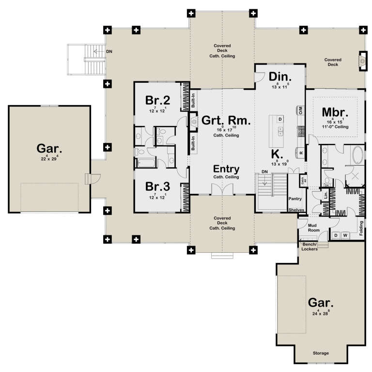 House Plan House Plan #25653 Drawing 1