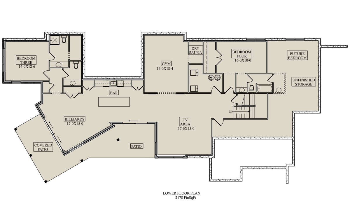 Basement for House Plan #5631-00159
