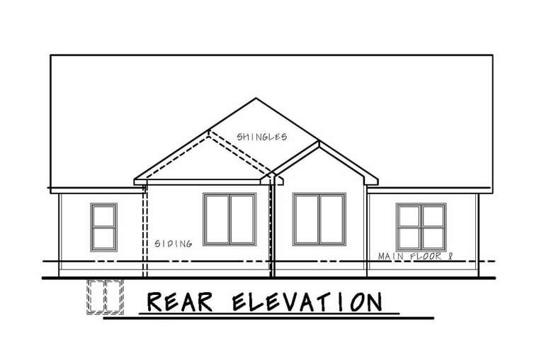 Craftsman House Plan #402-01704 Elevation Photo