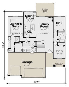 Main Floor for House Plan #402-01704