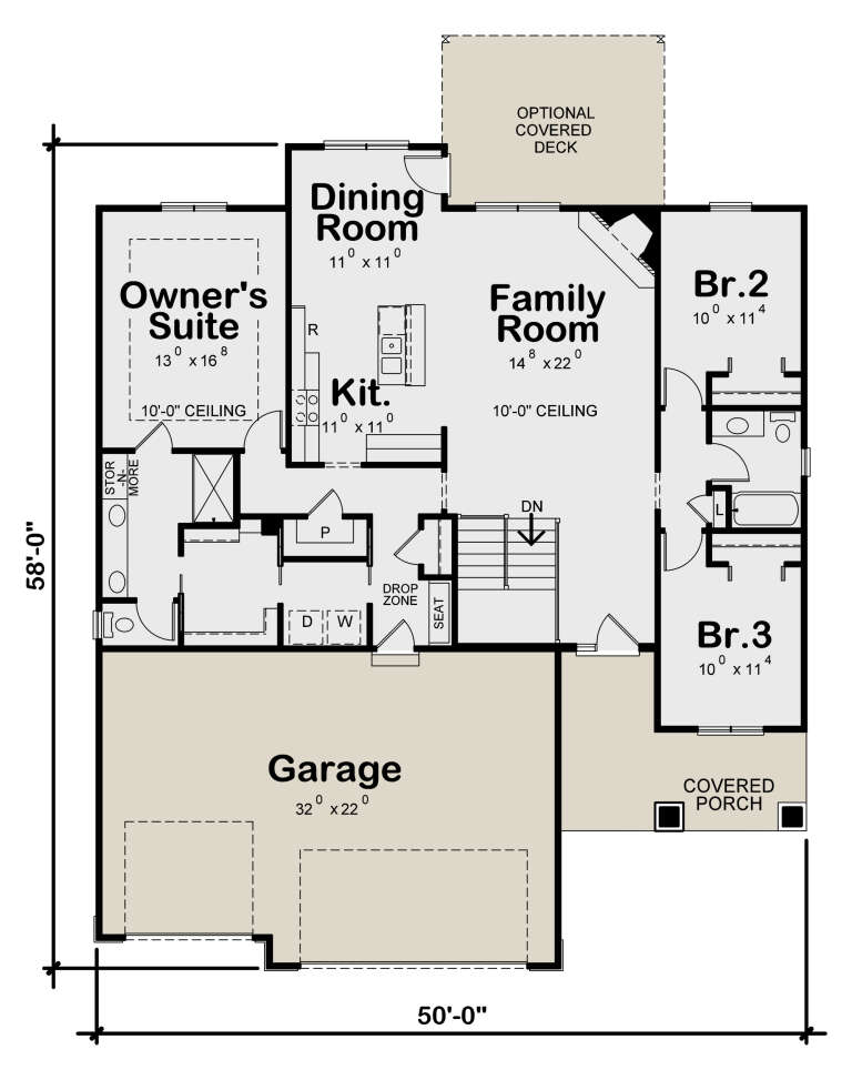 House Plan House Plan #25658 Drawing 1
