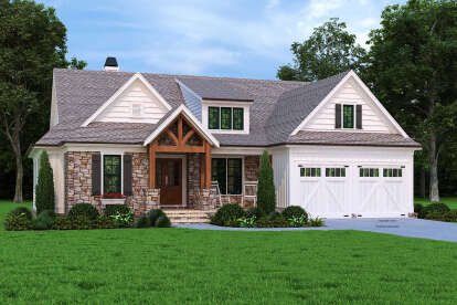 4 Bed, 4 Bath, 3072 Square Foot House Plan - #8594-00452