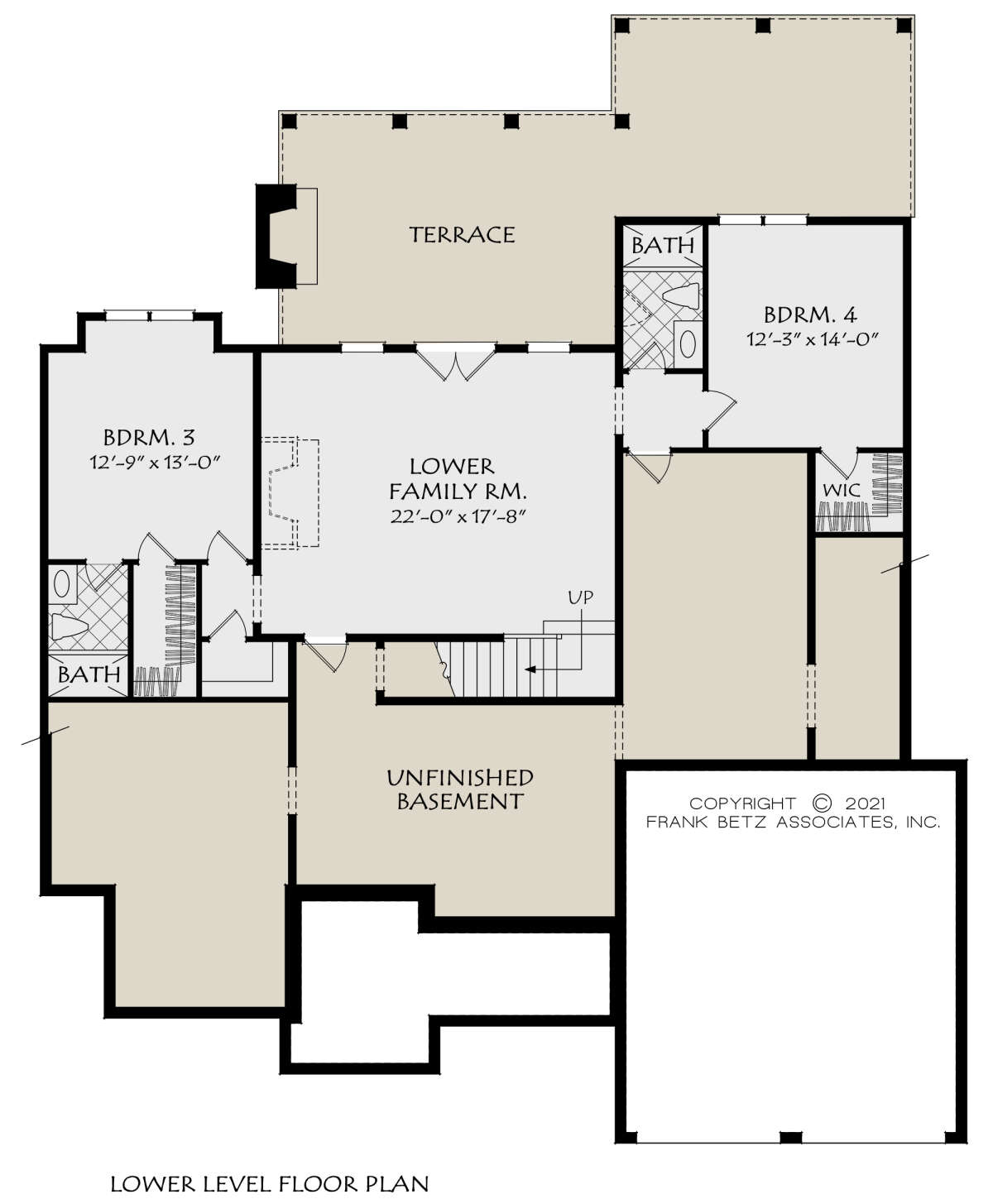 Basement for House Plan #8594-00452