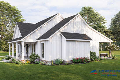 Modern Farmhouse House Plan #4534-00061 Elevation Photo