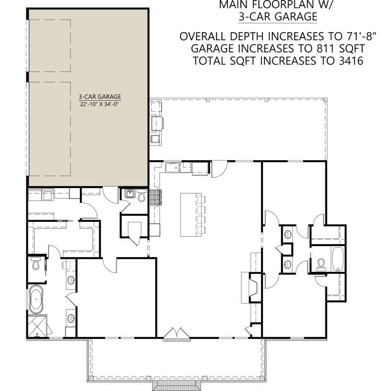 House Plan House Plan #25664 Drawing 3