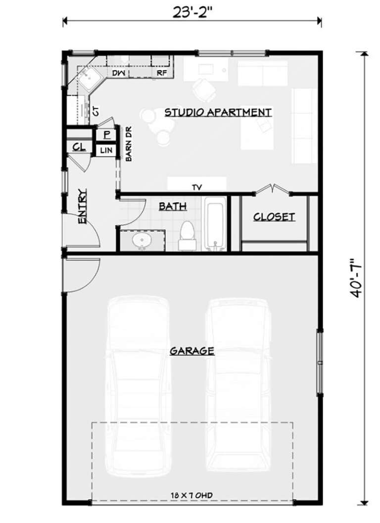 House Plan House Plan #25665 Drawing 1