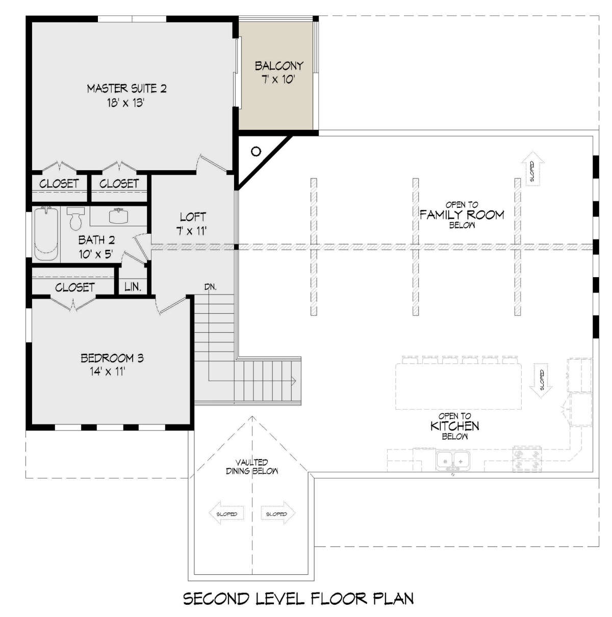 Second Floor for House Plan #940-00356