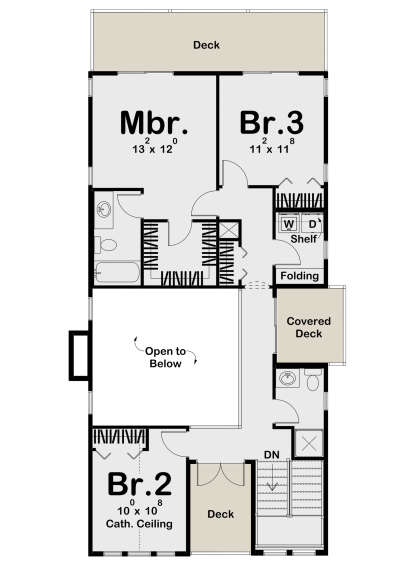 Second Floor for House Plan #963-00569