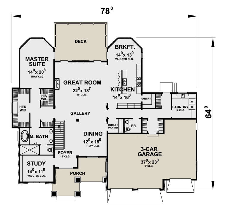 House Plan House Plan #25670 Drawing 1