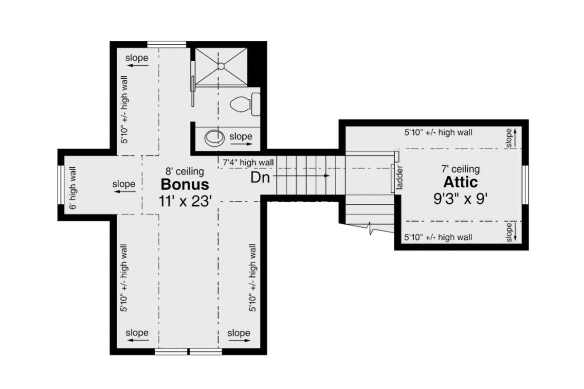 Second Floor for House Plan #035-00920