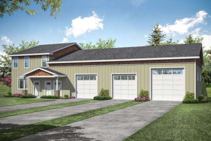 1 Bed, 1 Bath, 1578 Square Foot House Plan - #035-00921