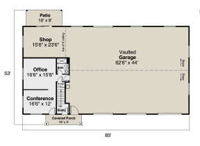 Main Floor for House Plan #035-00921