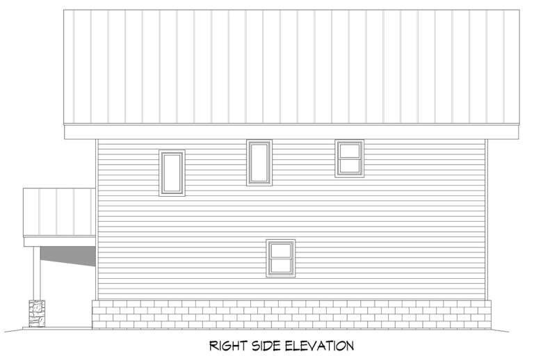 Modern  House Plan #940-00358 Elevation Photo