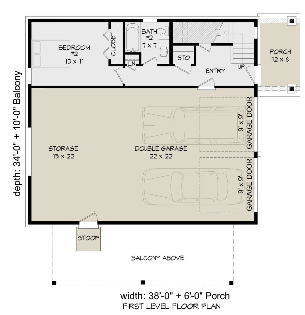 First Floor for House Plan #940-00358