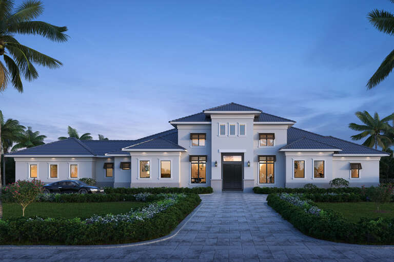 Contemporary House Plan #5565-00058 Elevation Photo