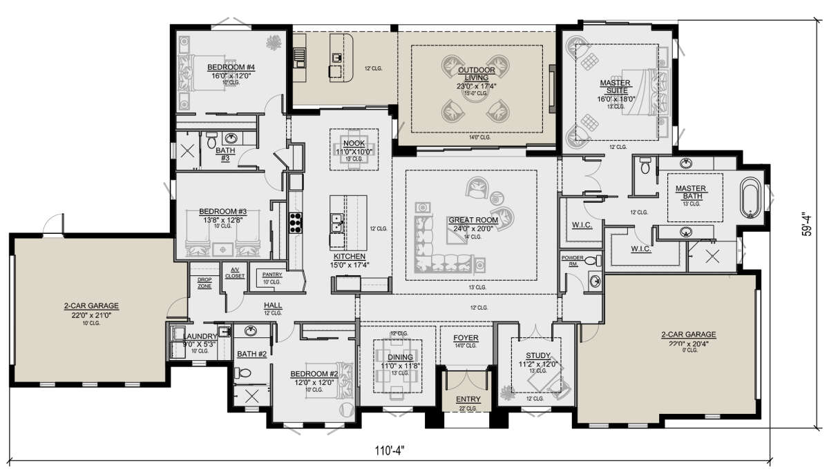 Main Floor for House Plan #5565-00058