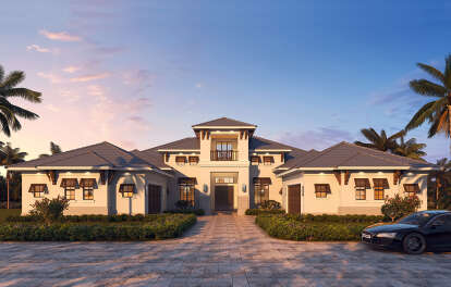Coastal House Plan #5565-00059 Elevation Photo