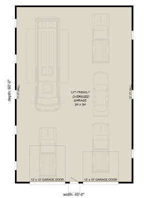 Garage Floor for House Plan #940-00359