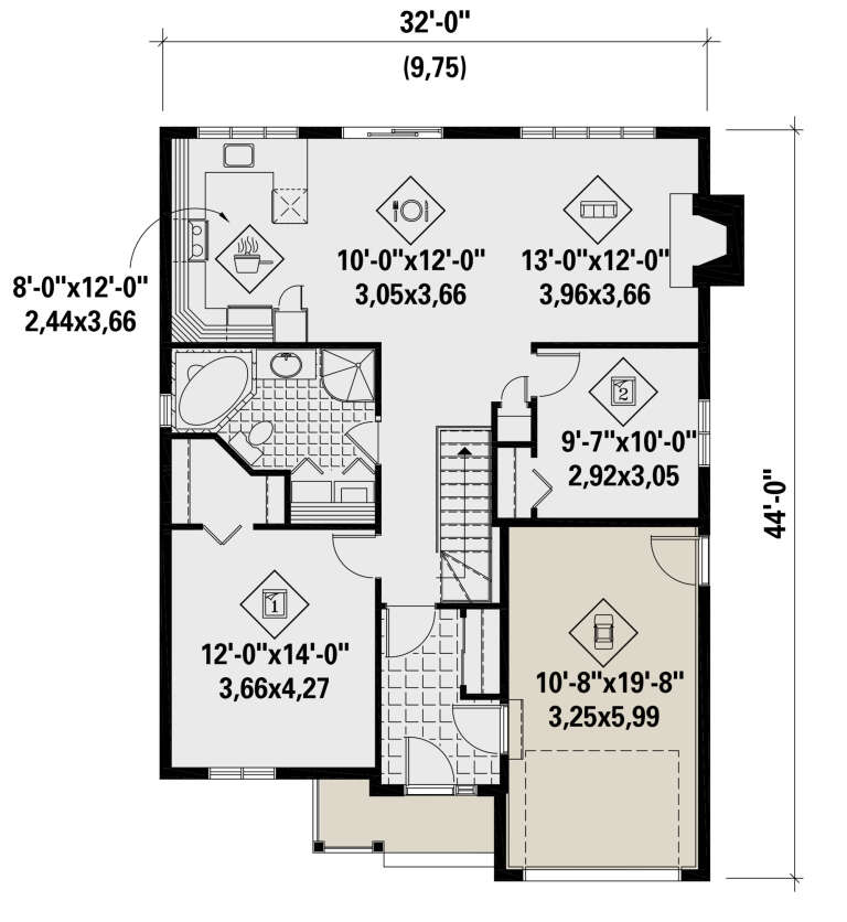 House Plan House Plan #25684 Drawing 1