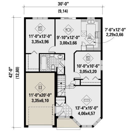 House Plan House Plan #25685 Drawing 1