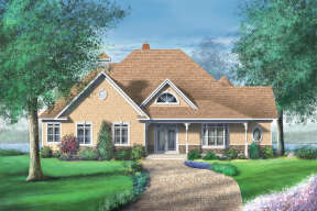 Traditional House Plan #6146-00413 Elevation Photo