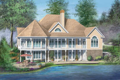 Traditional House Plan #6146-00413 Elevation Photo