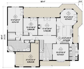 Main Floor for House Plan #6146-00413